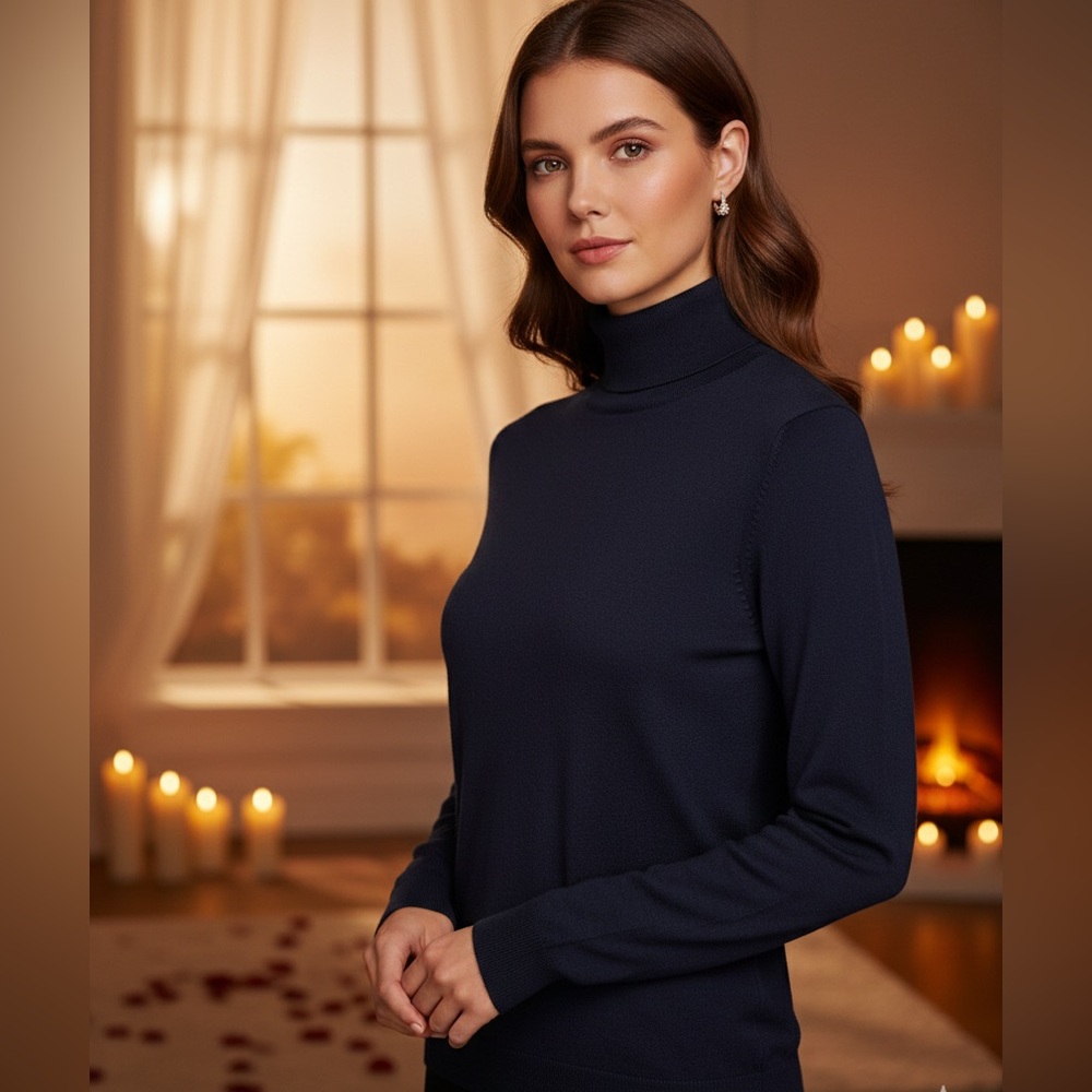 Zara Midnight Blue Knit Top
7